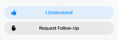 Legal issue with 'I Understand' button